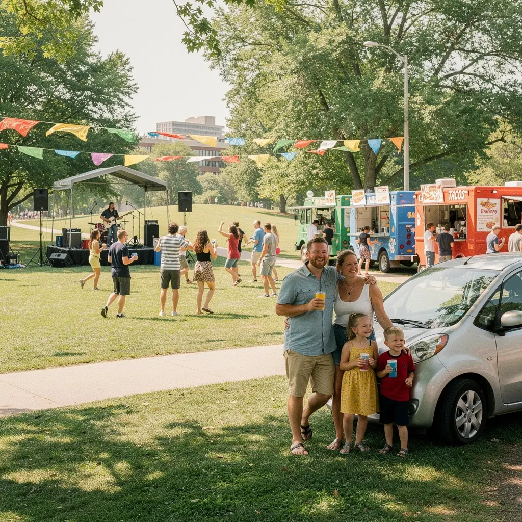 Kierowca sprawdzający warunki polisy ubezpieczeniowej w smartfonie