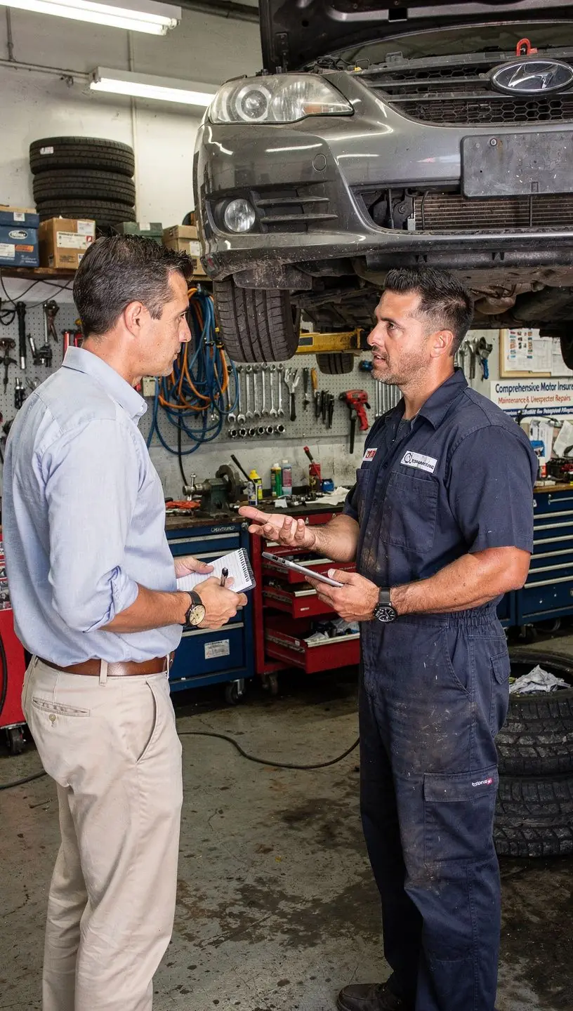 Grafika przedstawiająca różne opcje ubezpieczenia samochodowego na stronie